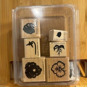 Stampin' Up! Botanical Rubber Stamp Collection - Black